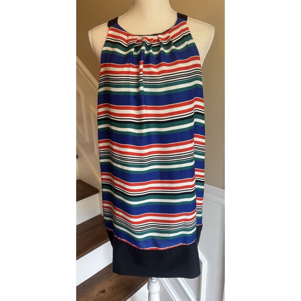 Zara Basic Striped Halter Sheath Mini Dress Size M Resort Wear Nautical